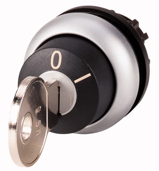 Eaton Industries France SAS - Bouton à clé, 2 positions, à accrochage