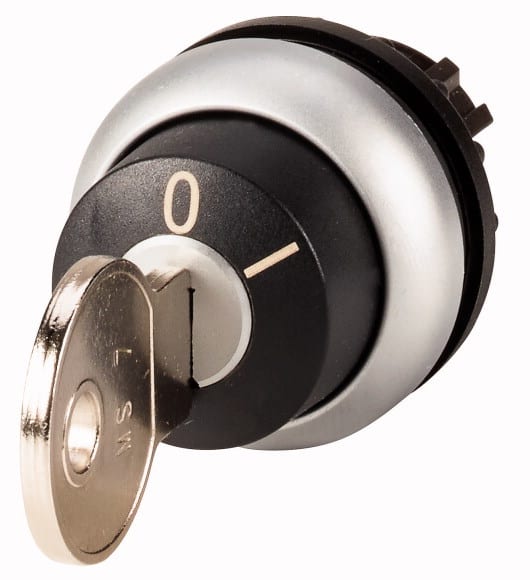 Eaton Industries France SAS - Bouton à clé, 2 positions, à accrochage