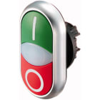 Eaton Industries France SAS - Bouton-poussoir double avec élement DEL, vert I/blanc/rouge 0