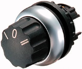 Eaton Industries France SAS - Commutateur rotatif, 3 positions, noir I 0 II, à accrochage