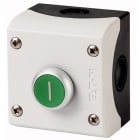 Eaton Industries France SAS - Bouton-poussoir, 1F+1O, plat, vert, montage en saillie