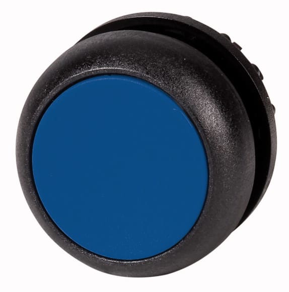 Eaton Industries France SAS - Bouton-poussoir lumineux, plat, bleu, à rappel