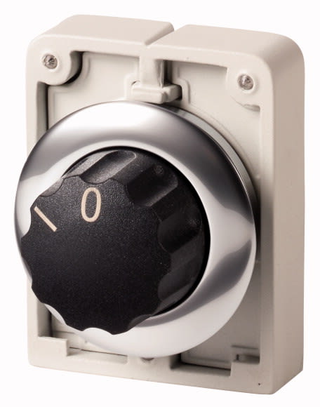 Eaton Industries France SAS - Commut rotatif, 30mm, bouton-tournant, avec inscription, 2 pos, à rappel