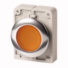Eaton Industries France SAS - Bouton poussoir lumineux, 30mm, flush, a rappel,orange, sans inscription