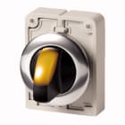 Eaton Industries France SAS - Commut rotatifs lumineux 30mm, a manette, Jaune 3 positions, à accroch