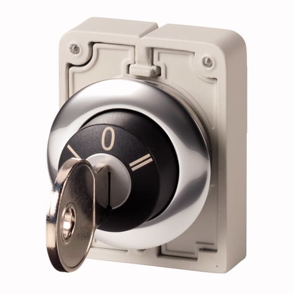 Eaton Industries France SAS - Commut-clé, 30mm, Non compatibl serrures combin- multi, 3 positions, à accroch