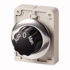 Eaton Industries France SAS - Commut rotatif, 30mm, avec bouton tournant, 3 positions,accroch (Auto-0-Manu)