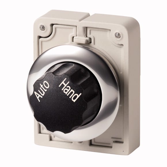 Eaton Industries France SAS - Commut rotatif, 30mm, avec bouton tournant, 2 positions, accroch (Auto Hand)
