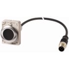 Eaton Industries France SAS - Bouton-poussoir, à accrochage, 1 N/C, noire, cable et connecteur M12A, 1 m