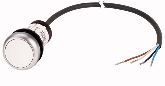 Eaton Industries France SAS - Bouton-pous.affl.,à accr,1F,bla.,1m,ouv.