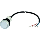 Eaton Industries France SAS - Bouton-pous.lum.,24V,1F,blanc,1m,ouvert