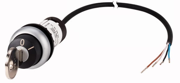 Eaton Industries France SAS - Bouton à clé, MS1, 2O, 1m, ouvert