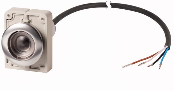 Eaton Industries France SAS - Bouton-poussoir, à rappel, 2 N/O, cable extrémité ouverte, 4-pole, 1 m