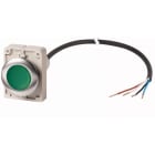Eaton Industries France SAS - Bouton-poussoir lumineux, à accroch, 1NO, vert, cable extrémité ouverte, 3.5 m