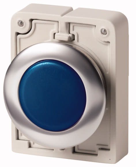 Eaton Industries France SAS - Voyant lumineux,30mm,affleur.,bleu