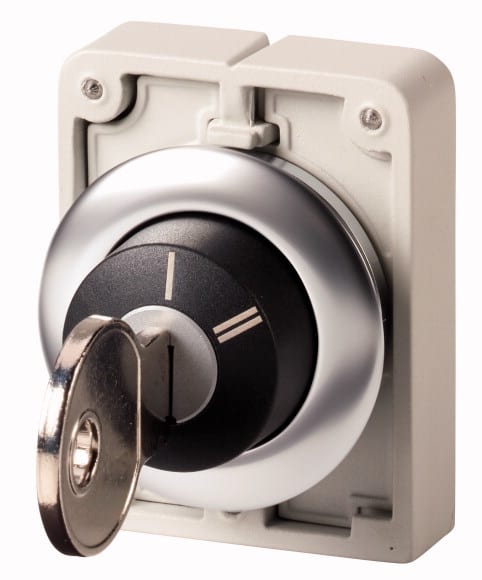 Eaton Industries France SAS - Bouton à clé 30mm affl.2pos.à accroch.