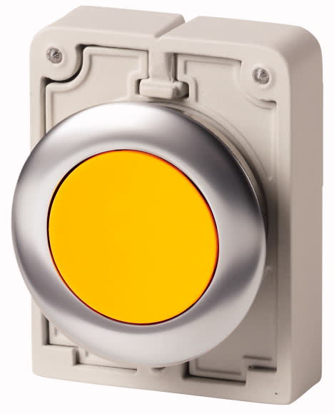 Eaton Industries France SAS - Bouton-poussoir,30mm affleur.,jaune