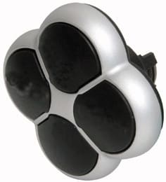 Eaton Industries France SAS - Bouton-poussoir 4 positions, noir, à rappel, titan