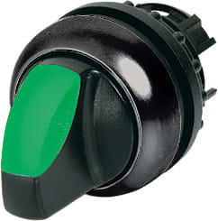 Eaton Industries France SAS - Commutateur rotatif lumineux, 2 positions, vert, à rappel