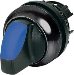 Eaton Industries France SAS - Commutateur rotatif lumineux, 3 positions, bleu, à accrochage
