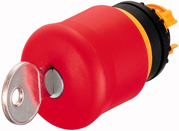 Eaton Industries France SAS - Bouton d'arrêt d'urgence, D=38mm, déverrouillé par clé, serrure