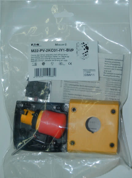 Eaton Industries France SAS - Bouton arrêt d'urgence, d=38 mm, par traction, non lumineux, 2 NF