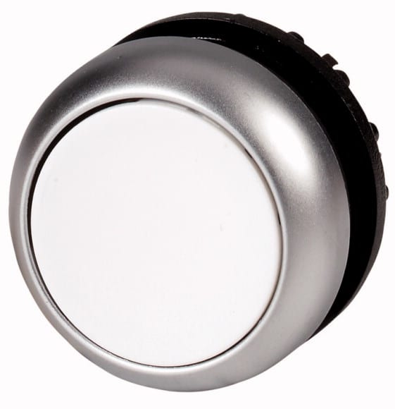 Eaton Industries France SAS - Bouton-poussoir, plat, blanc, à rappel