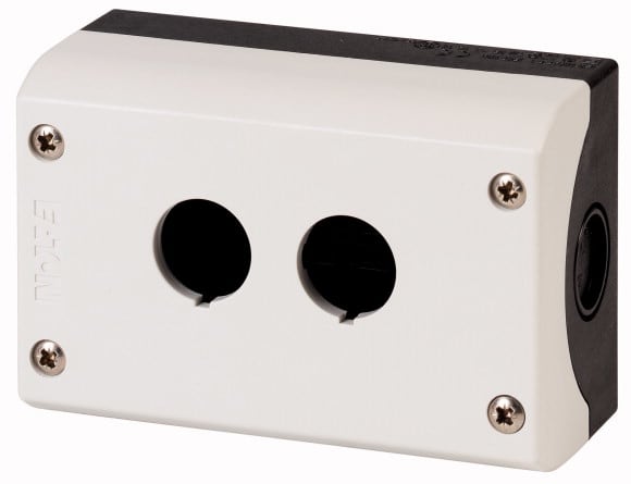 Eaton Industries France SAS - Boîtier à monter en saillie, RAL 7035, Inscription personnalisée, perçages: 2