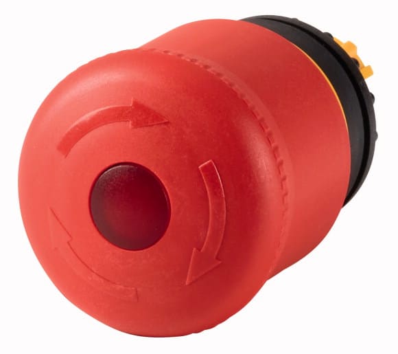 Eaton Industries France SAS - Arrêt d´urgence, 38mm, déverr. Rotation, lumineux, rouge