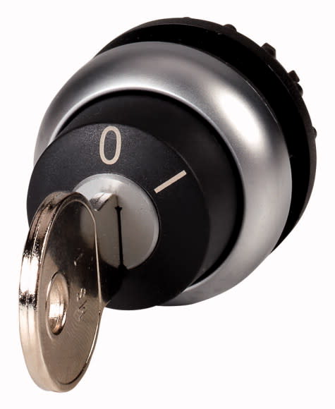 Eaton Industries France SAS - Bouton à clé, 2 positions, à accrochage