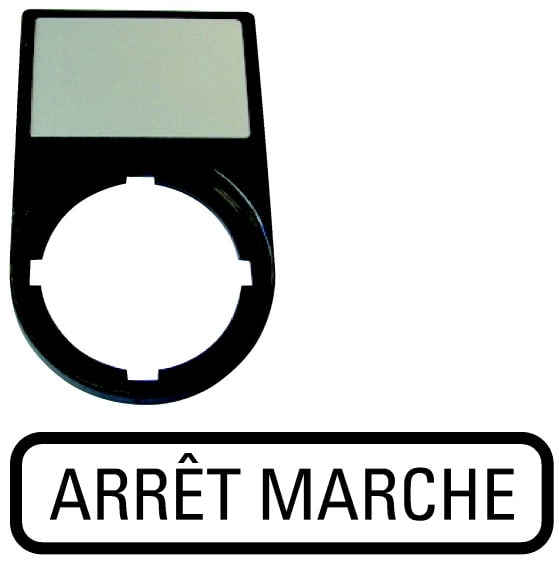 Eaton Industries France SAS - Support, +étiquette, ARRET MARCHE
