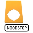 Eaton Industries France SAS - Étiquette, arrêt d'urgence, jaune, HxL=50x33mm, NOODSTOP