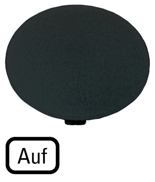 Eaton Industries France SAS - Étiquette, bouton ' coup de poing ' noir, AUF