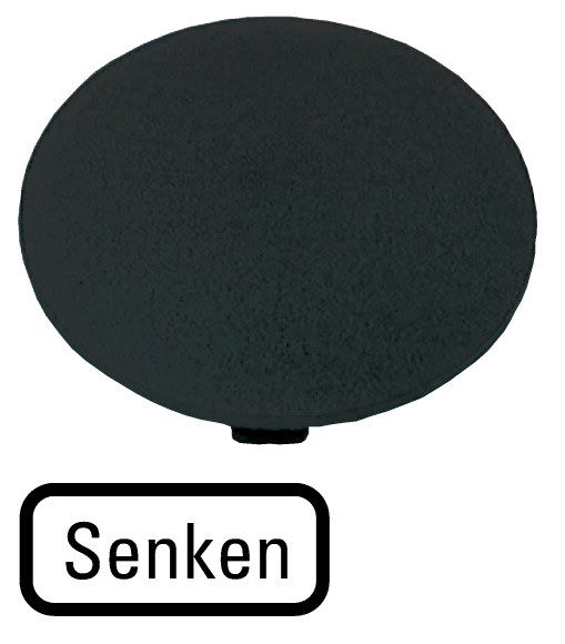 Eaton Industries France SAS - Étiquette, bouton ' coup de poing ' noir, SENKEN