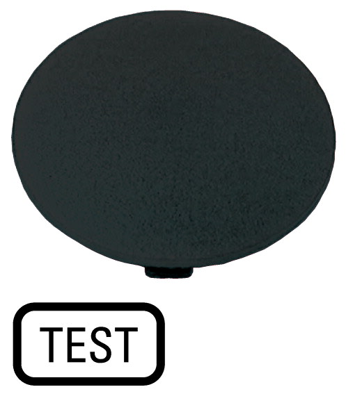 Eaton Industries France SAS - Étiquette, bouton ' coup de poing ' noir, TEST