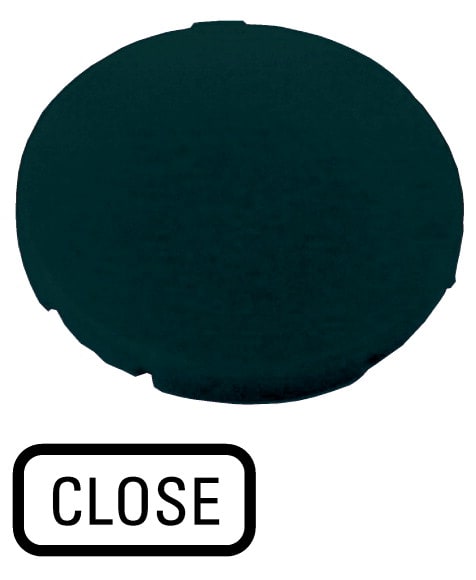 Eaton Industries France SAS - Étiquette, plate noire, CLOSE