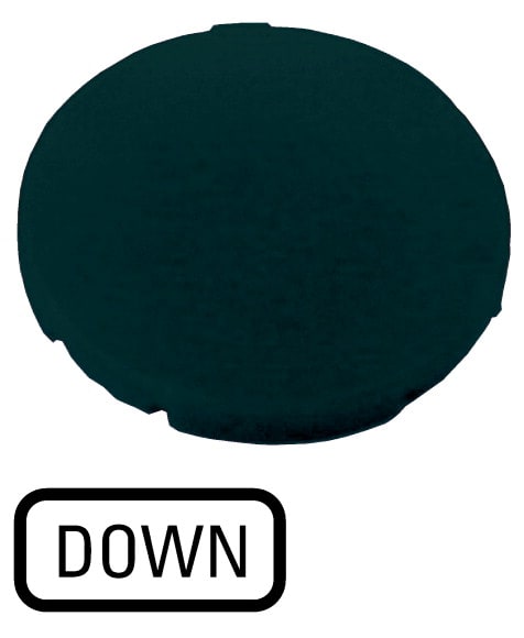 Eaton Industries France SAS - Étiquette, plate noire, DOWN