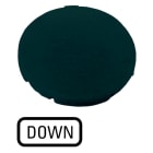 Eaton Industries France SAS - Étiquette, plate noire, DOWN