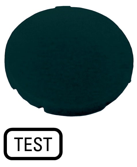 Eaton Industries France SAS - Étiquette, plate noire, TEST