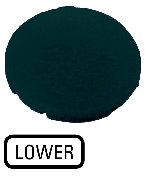 Eaton Industries France SAS - Étiquette, plate noire, LOWER