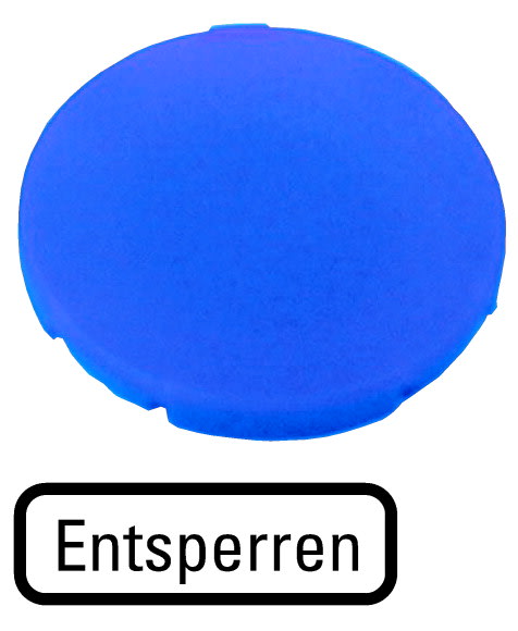 Eaton Industries France SAS - Étiquette, plate bleue, DEVERROULLAGE