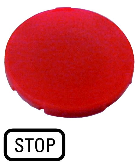 Eaton Industries France SAS - Étiquette, plate rouge, STOP
