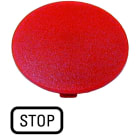 Eaton Industries France SAS - Étiquette, bouton ' coup de poing ' rouge, STOP