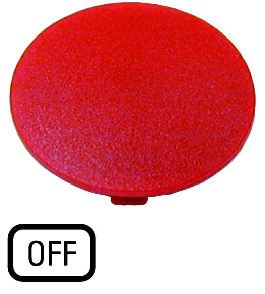 Eaton Industries France SAS - Étiquette, bouton ' coup de poing ' rouge, OFF