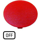 Eaton Industries France SAS - Étiquette, bouton ' coup de poing ' rouge, OFF