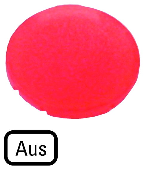 Eaton Industries France SAS - Verrine pour boutons-poussoirs, plate rouge, ARRET