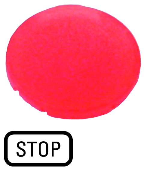 Eaton Industries France SAS - Verrine pour boutons-poussoirs, plate rouge, STOP