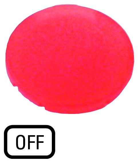 Eaton Industries France SAS - Verrine pour boutons-poussoirs, plate rouge, OFF