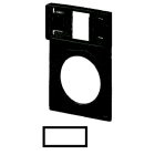 Eaton Industries France SAS - Support, +étiquette, sans inscription, aluminium, inscription possible