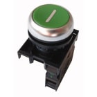 Eaton Industries France SAS - Bouton-poussoir, 1 s, plat, vert, fixation par l'avant